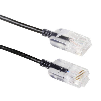Snagless Slim Run Cat6a สายแพทช์ RJ45 UTP ทองแดงบริสุทธิ์บริสุทธิ์ 10G 30AWG