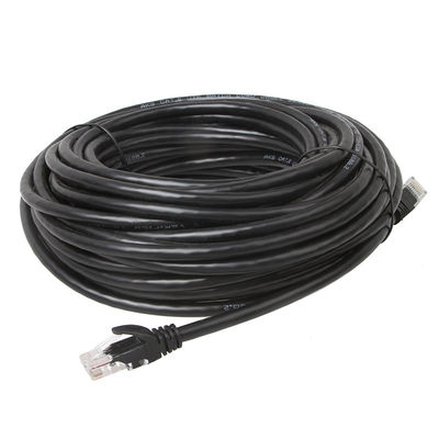 สาย Lan LSZH UTP Cat6a สีดำพร้อมหัวต่อปลั๊กโมดูลาร์ CMG