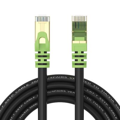 ROHS 26AWG Outdoor Cat 7 Ethernet Cable RJ45 ความเร็วในการรับส่งข้อมูล 10Gbps