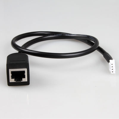 ROHS สายรัดอุตสาหกรรมอิเล็กทรอนิกส์ RJ45 หญิงถึง JST Molex 1.0 1.25 2.0mm Pitch