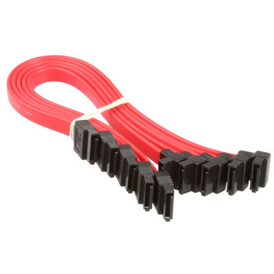 สายเคเบิลลากสายไฟ SATA 6Gbps 9 นิ้ว 23 ซม. การส่งข้อมูล