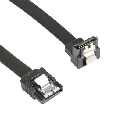 สายไฟ Data SATA 3 ขนาด 12 นิ้ว มุมขวา 90 องศา พร้อมสลักล็อค