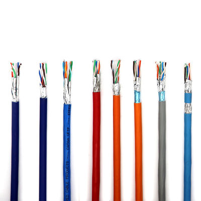 Multicolor UTP Cat5e CCA ที่ใช้งานได้จริง, อลูมิเนียมหุ้มทองแดง 0.95 มม. Cat5e 8 คู่