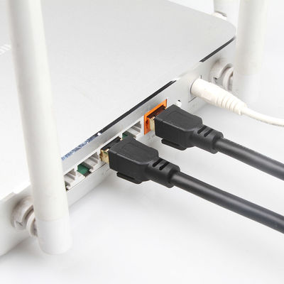 OEM Gigabit Ethernet Cat8 Patch Cable S/FTP 40Gbps 2000MHZ ใช้งานได้จริง