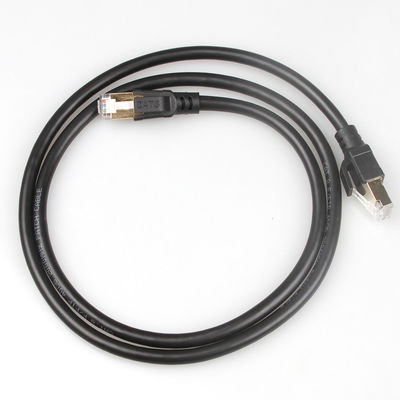 OEM Gigabit Ethernet Cat8 Patch Cable S/FTP 40Gbps 2000MHZ ใช้งานได้จริง