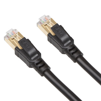 OEM Gigabit Ethernet Cat8 Patch Cable S/FTP 40Gbps 2000MHZ ใช้งานได้จริง