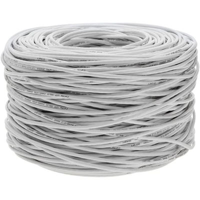 สายเคเบิลอีเธอร์เน็ต ODM Cat6a 24AWG CCA, แจ็คเก็ต PVC 305m 1,000ft 10Gbps