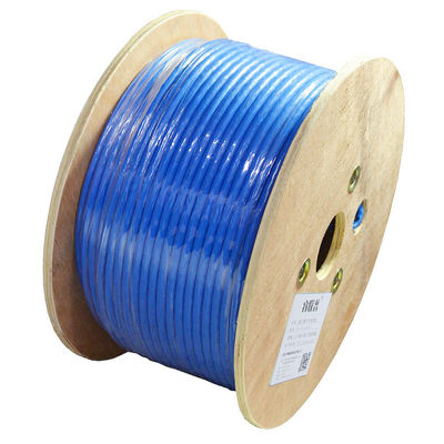 เครือข่าย OEM Cat7 Lan Cable ความเร็วสูง 20Gbps 24AWG BC S/FTP PVC Jacket 4 คู่
