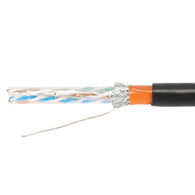 สายเคเบิล Cat5e Lan กลางแจ้ง 23AWG Cat6 Cat6A Cat7 Cat7A พร้อมแจ็คเก็ต PVC