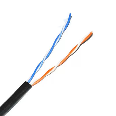 สายเคเบิลภายนอก Cat5e 24AWG 1000ft 2 คู่, สายเคเบิลเครือข่ายภายในอาคาร Cat5e Speed