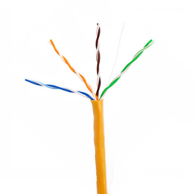 สายเคเบิลภายนอก Cat5e 24AWG 1000ft 2 คู่, สายเคเบิลเครือข่ายภายในอาคาร Cat5e Speed
