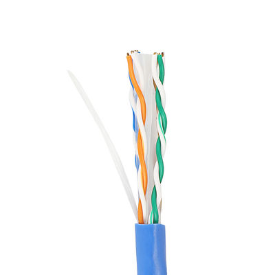สายเคเบิล Ethernet Cat6 Lan ทองแดงบริสุทธิ์ 1,000 Ft CU 4PR 23AWG 0.57 มม. สำหรับในร่ม