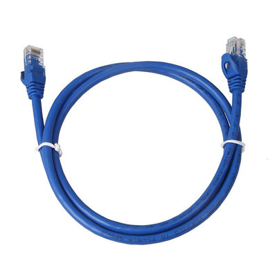สายแพทช์ Cat6 สีน้ำเงิน 24AWG BC7 / 0.2 แจ็คเก็ต UTP PVC พร้อมขั้วต่อ 8P8C