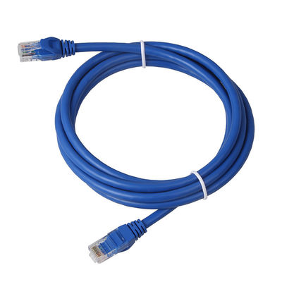 สายแพทช์ Cat6 สีน้ำเงิน 24AWG BC7 / 0.2 แจ็คเก็ต UTP PVC พร้อมขั้วต่อ 8P8C