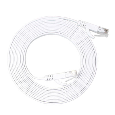 โมเด็ม Cat6 สายแพทช์แบนทึบความเร็วสูง 30 AWG พร้อมคลิป