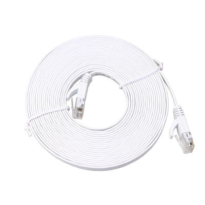 โมเด็ม Cat6 สายแพทช์แบนทึบความเร็วสูง 30 AWG พร้อมคลิป
