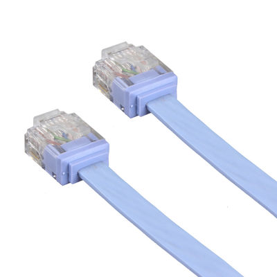สายเคเบิลอีเทอร์เน็ต Cat6 แบนทน UV ทนฝนและแดดสำหรับคอมพิวเตอร์