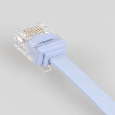 สายเคเบิลอีเทอร์เน็ต Cat6 แบนทน UV ทนฝนและแดดสำหรับคอมพิวเตอร์