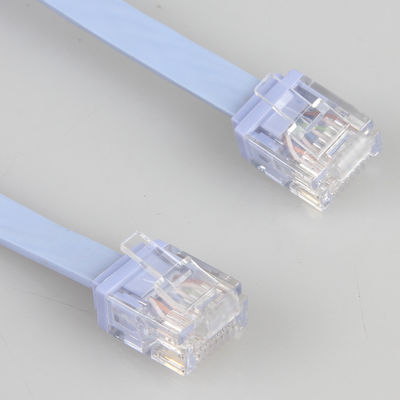สายเคเบิลอีเทอร์เน็ต Cat6 แบนทน UV ทนฝนและแดดสำหรับคอมพิวเตอร์