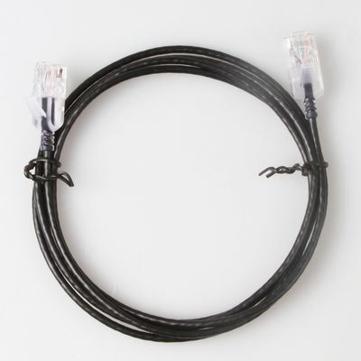 Snagless Slim Run Cat6a สายแพทช์ RJ45 UTP ทองแดงบริสุทธิ์บริสุทธิ์ 10G 30AWG