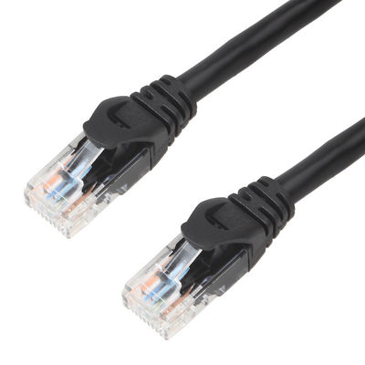 สาย Lan LSZH UTP Cat6a สีดำพร้อมหัวต่อปลั๊กโมดูลาร์ CMG