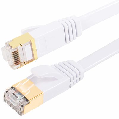 สายเคเบิลแบน 10Gbps RJ45 Cat7, สายเคเบิลป้องกัน Cat 7 สำหรับ Gigabit Ethernet