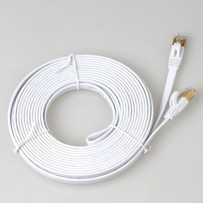 สายแพทช์ SFTP Shielded Cat7 อีเธอร์เน็ตแบน หลากสี ทนทาน