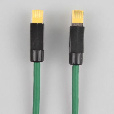 สายเคเบิลอุตสาหกรรม Cat6 ที่ใช้งานได้จริง สายเคเบิล SFTP Cat 6a Green Flex สูง