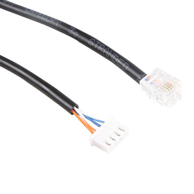 CE สายรัดอุตสาหกรรมที่เสถียร, RJ11 6P4C ถึง XH2.54 4P สายแพทช์โทรศัพท์