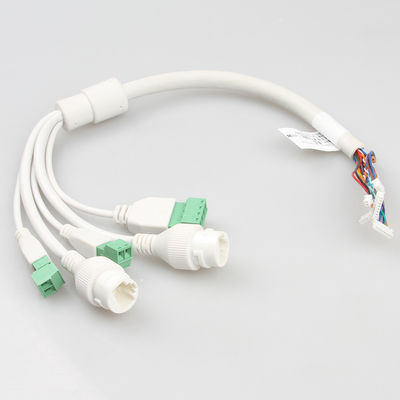 สาย Lan สำหรับกล้องอีเธอร์เน็ตสีดำ RJ45+3.81 ความเสถียรอเนกประสงค์