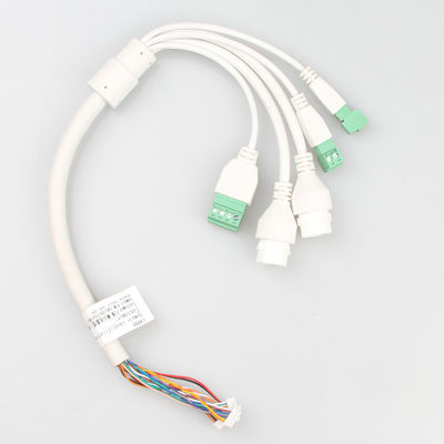 สาย Lan สำหรับกล้องอีเธอร์เน็ตสีดำ RJ45+3.81 ความเสถียรอเนกประสงค์