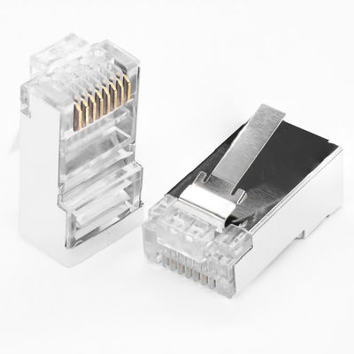 ขั้วต่อสายไฟฟ้า RJ45 Cat5e 8P8C พอร์ตเครือข่าย UTP FTP