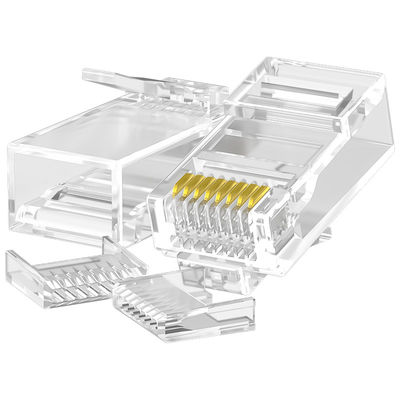 ตัวเชื่อมต่อ PC RJ45 Cat6 ที่ทนทาน, ตัวเชื่อมต่อ UTP CAT6 แบบป้องกัน 8P8C