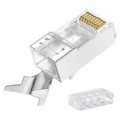 ตัวเชื่อมต่อสายไฟฟ้า Ethernet RJ45 สำหรับ CAT5E CAT6 CAT6A CAT7 CAT8