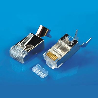 ตัวเชื่อมต่อสายไฟฟ้า Ethernet RJ45 สำหรับ CAT5E CAT6 CAT6A CAT7 CAT8