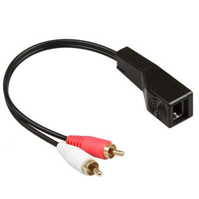 สัญญาณเสียง RCA สายสเตอริโอ 3.5 มม. สีแดง สีขาว พอดี Cat5 Cat6 Cat7 Cat8