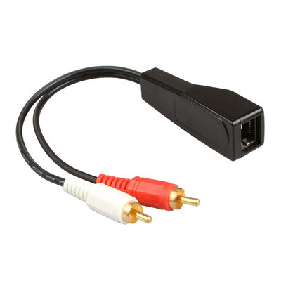 ชุดประกอบสาย Cat7 Cat8 แบบกำหนดเองสเตอริโอ 2 RCA ถึงสเตอริโอ 2 RCA ทองแดงเปลือย