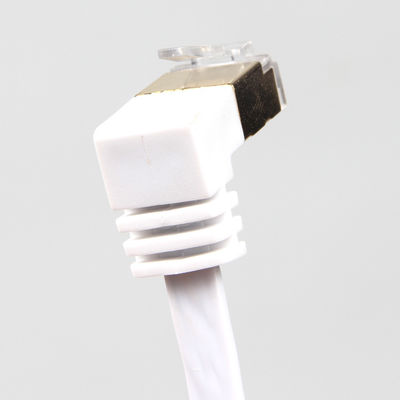 สายเคเบิลอีเธอร์เน็ต Cat6 แบนสีขาวที่เสถียร, สายอีเทอร์เน็ตกิกะบิตที่ใช้งานได้จริง