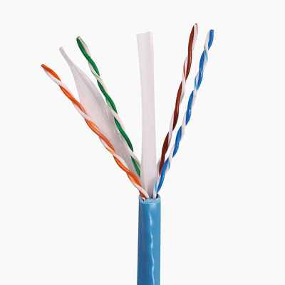 Cat6a 1,000 Ft Ethernet Lan สาย 23AWG 0.58 มม. ทองแดงแข็ง 500Mzh แจ็คเก็ต PVC LSZH