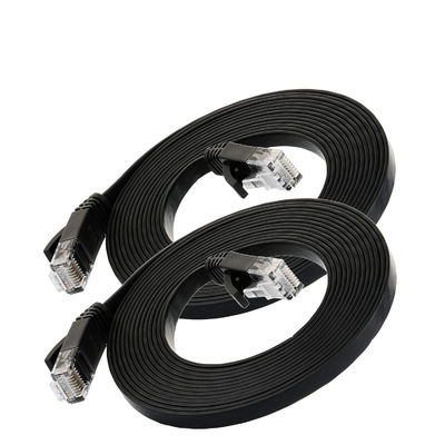 สายแพทช์ Cat6 แบบบางพิเศษแบนอเนกประสงค์พร้อม RJ45 8P8C
