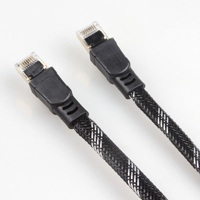 สายเคเบิลเครือข่าย Heavy Duty Rj45 Cat8, สายแพทช์ถักไนลอน Cat 8