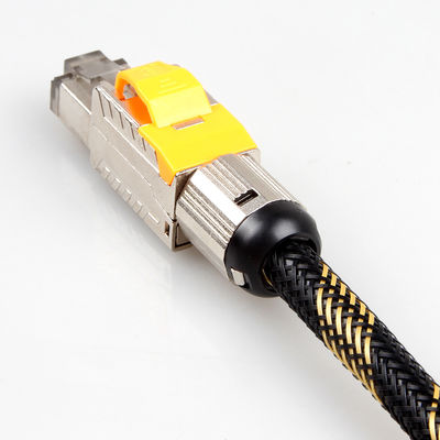 สายอีเธอร์เน็ต Solid Cat 8 ป้องกันสองชั้น, สายเคเบิลเครือข่าย S / FTP 22AWG 40 Gigabit