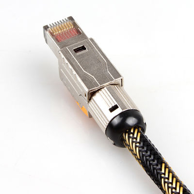 สายอีเธอร์เน็ต Solid Cat 8 ป้องกันสองชั้น, สายเคเบิลเครือข่าย S / FTP 22AWG 40 Gigabit