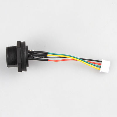 กันน้ำ XH2.54 4P USB ด้านหน้าสายเคเบิ้ล Harness ผลิต 2.54mm Pitch