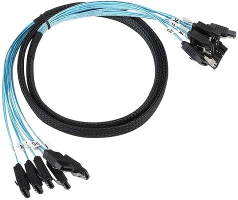 สายแยกสายไฟหญิง 6 Gbps SATA III HDD 7 พินถึง 7 พินสำหรับเซิร์ฟเวอร์