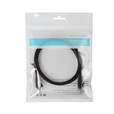 สายแพทช์ CCA UTP FTP Cat5e สีดำพร้อมขั้วต่อชาย RJ45