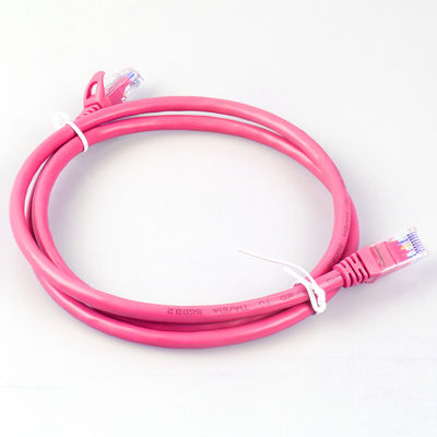 26AWG FTP UTP Cat6a Patch Cord 4 คู่สีแดงอเนกประสงค์