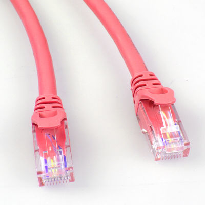 26AWG FTP UTP Cat6a Patch Cord 4 คู่สีแดงอเนกประสงค์