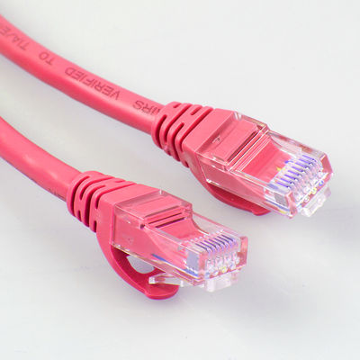 26AWG FTP UTP Cat6a Patch Cord 4 คู่สีแดงอเนกประสงค์