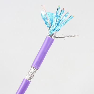 ม้วนสายเคเบิลอีเธอร์เน็ต Cat 7 ปฏิบัติสีม่วง, สายเคเบิลอีเธอร์เน็ต 1000FT Cat 7 SFTP
